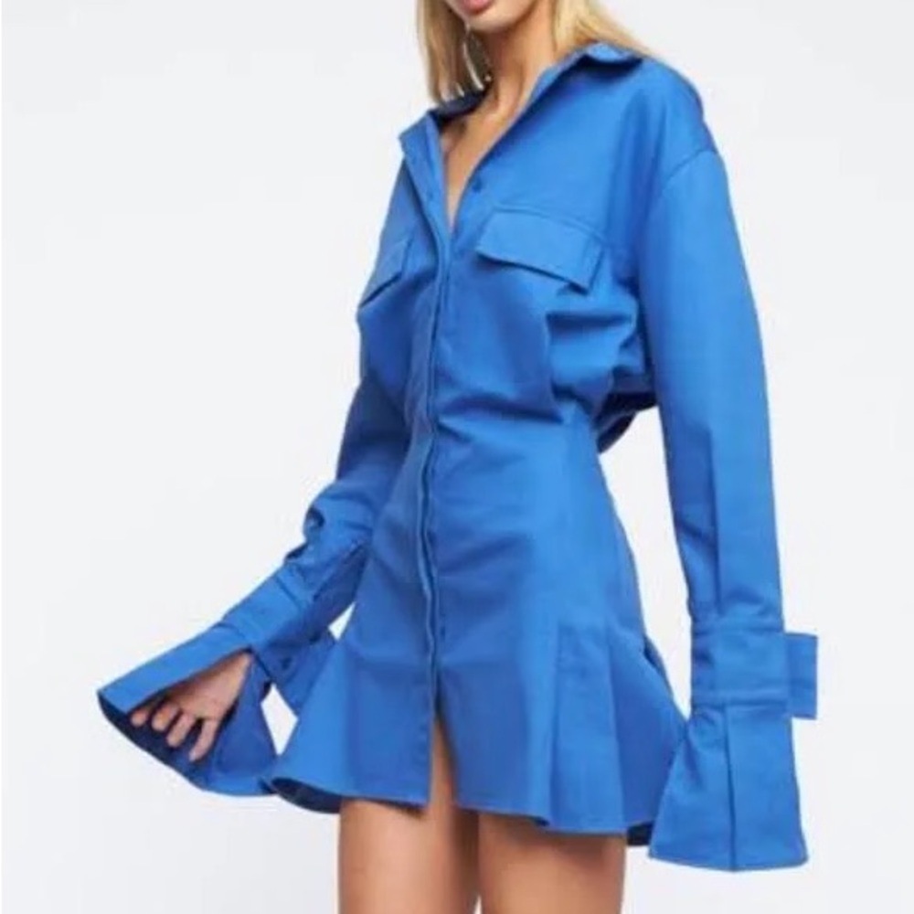 **💎 LIONESS FASHION "COVER GIRL" MINI DRESS – ELECTRIC BLUE 💎**